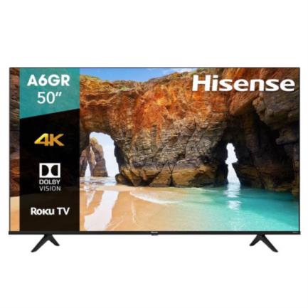 Televisor hisense a6gr 50" uhd 4k smart tv roku sin bizel compatible google assistant/alexa