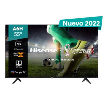 Televisor hisense 55" led smart tv 4k uhd resolución 3840x2160 android tv