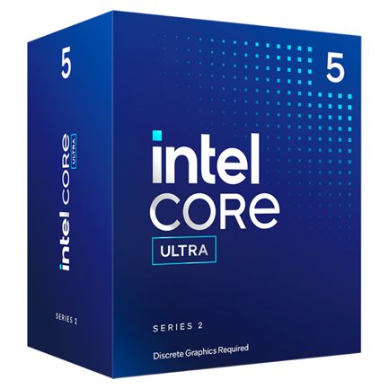 Procesador Intel Core Ultra 5 225F S-1851 4.90GHz 10 Nuc 20MB Sin Graficos Ultra Series 2 Arrow Lake