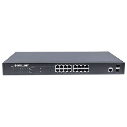 PoE Switch INTELLINET WebAdmin GB 16 ptos 30W/pto 220W 2 SFP Ports