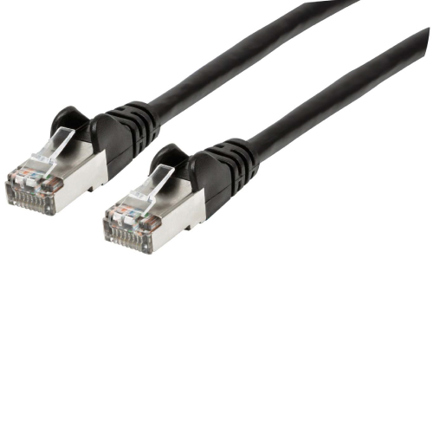 CABLE INTELLINET PATCH CAT 6a  7.6M(25.0F) S/FTP NEGRO
