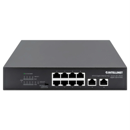 PoE Switch Intellinet GB 8 ptos 32W pto 120W - 2 R