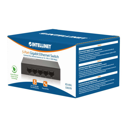 SWITCH Intellinet GB  5 PTOS METAL