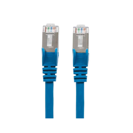 Cable Intellinet Red Cat6a S/FTP RJ45 50 Micras 30cm Color Azul