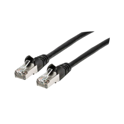 Cable Intellinet Red Cat6a S/FTP RJ45 50 Micras 0.9m Color Negro