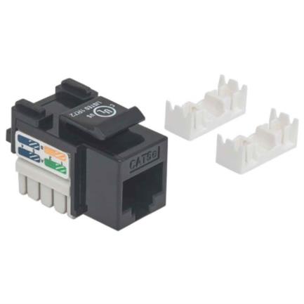 Jack Intellinet Keystone Impacto RJ45 Cat5e Color Negro