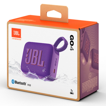 Bocina JBL Ultra Portátil GO 4 Inalámbrica Color Morado 5