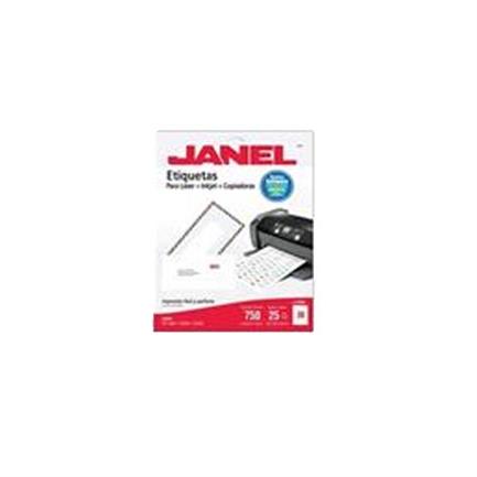 Etiqueta janel laser j-5260 25x67 mm c/750