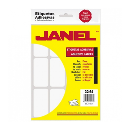 Etiqueta janel adhesiva 32x64 c/240 #24