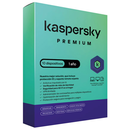 Kaspersky Premium 10 Disp 1 año