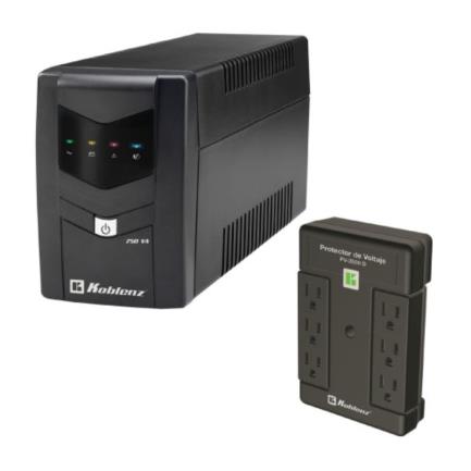 Bundle koblenz no break 7516 usb/r + protector de voltaje pv-2500d