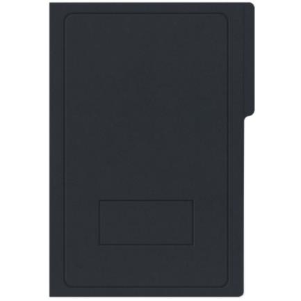 Carpeta Pressboard Kyma C/Broche 8cm Tamaño Oficio Negro Paquete C/3