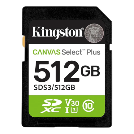 Memoria SD Kingston Flash Canvas Select Plus 512GB SD UHS-I Clase 10 2