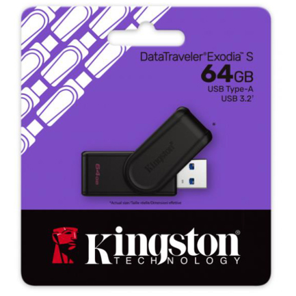 DTXS/64GB	Memoria USB Kingston DTXS/64GB 64GB USB-A 3.0 Negro