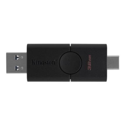 Memoria usb kingston datatraveler duo 32 gb tipo c 3.2 gen1 color negro