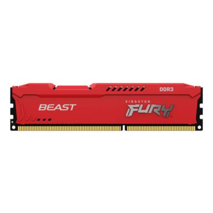 Memoria Ram Kingston Fury Beast Red 4 GB 1600MHz DDR3 CL10 DIMM