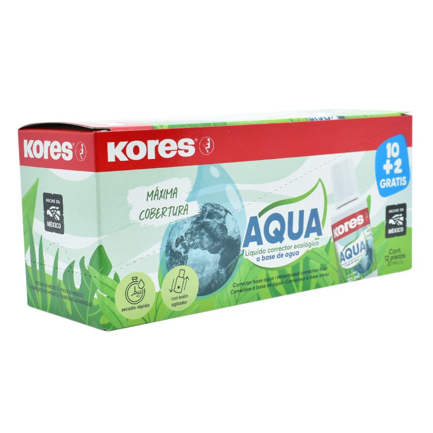 Corrector de Aqua Kores de 20ml Caja C/10+2 2