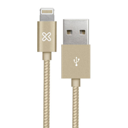 Cable USB Klip Xtreme KAC-010GD Compatible con iPhone iPad iPod de 1 metro de largo Color Gold