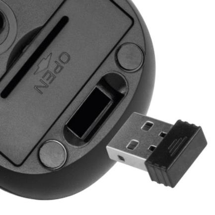 Mouse inalambrico ergonomico Klip Xtreme Klever KMW-340BK 3