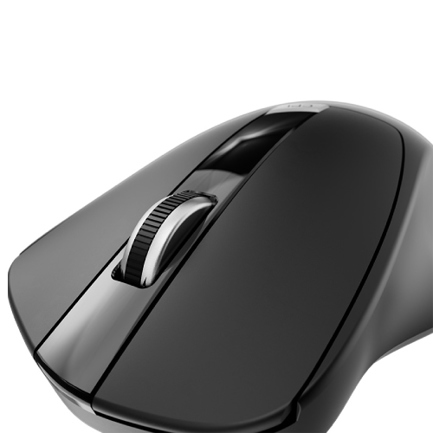 Mouse Klip XtremeWls KMW 420BK 2.4 GHz Ergonomico Negro Nano Dngl