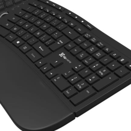 Teclado ergonimico inalambrico premium Klip Xtreme Trascend Wireless KBK-530S 5