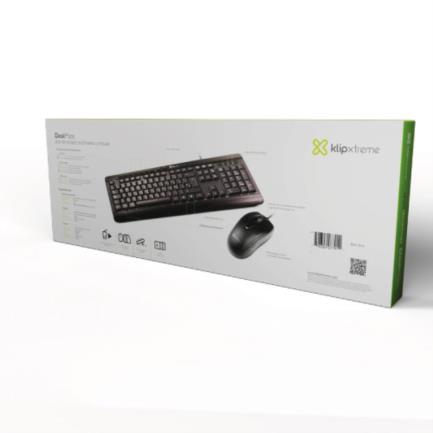 Teclado y mouse cableado Klip Xtreme DeskMate KCK-251S 4