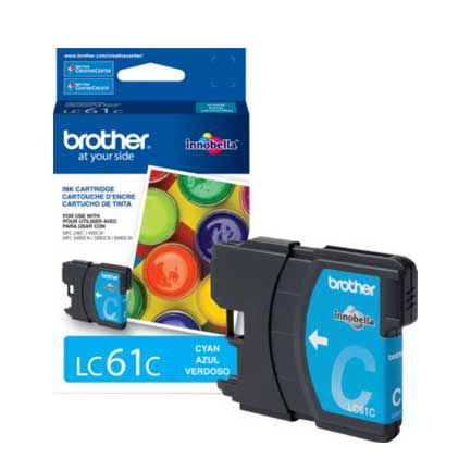 Tinta Brother LC61C Rendimiento 325 Páginas MFC6490 Color Cian