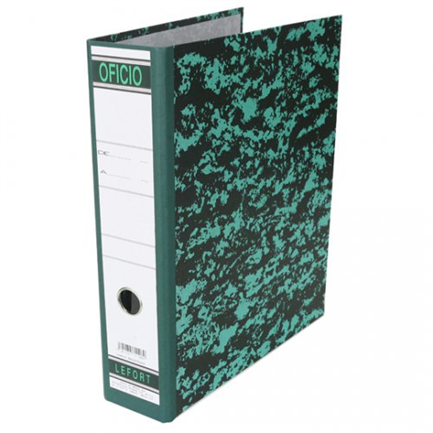Registrador lefort 0002 clasico oficio marmoleado s/index