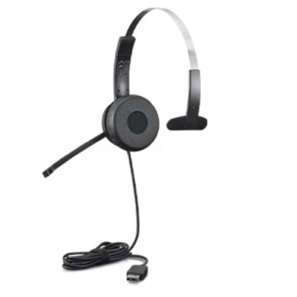 Audífonos Lenovo 100 Mono USB Audio para Profesionales Color Negro