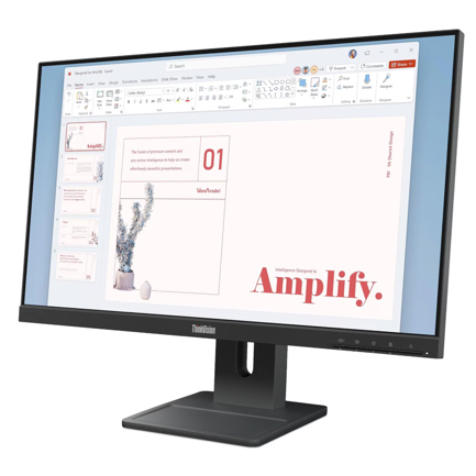 Monitor Lenovo ThinkVision E24-40 LED 23.8" 1920x1080 Full HD 100Hz HDMI/DisplayPort Negro 2