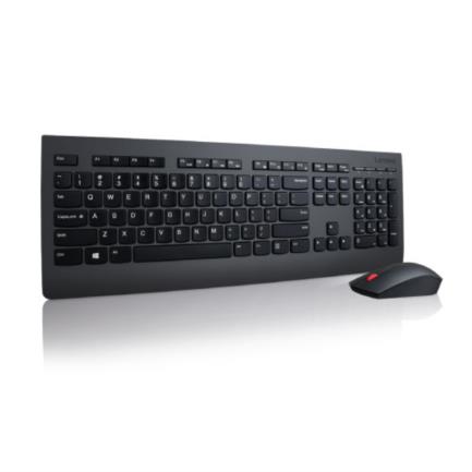 Kit Teclado y Mouse Lenovo Professional Wireless - EU Inglés Color Negro