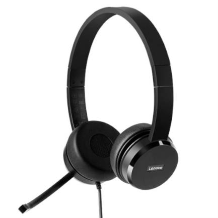 Audífonos Lenovo 100 USB Stereo Color Negro