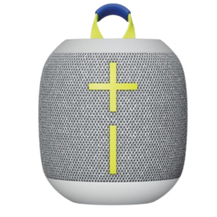 Bocina Logitech WONDERBOOM 4  Sonido de 360°  Capacidad Inalámbrica 40mtrs Color Gris