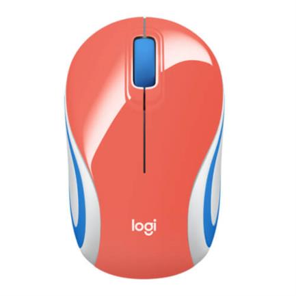 Mouse Logitech M187 Mini Inalámbrico 1000 dpi Color Coral 2