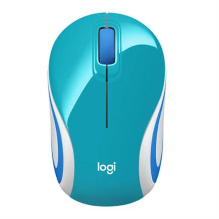 Mouse Logitech M187 Mini Inalámbrico 1000 dpi Color Verde Azulado 2