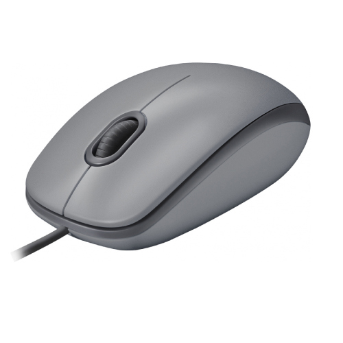 Mouse Logitech Alambrico M110 Silent Gray 2