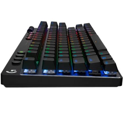 Teclado Logitech Pro X TKL Inalámbrico Iluminación RGB Recargable USB-A a USB-C Color Negro 2