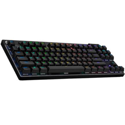 Teclado Logitech Pro X TKL Inalámbrico Iluminación RGB Recargable USB-A a USB-C Color Negro 4