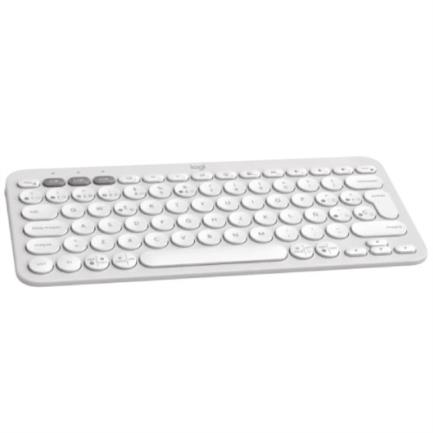 Teclado Bluetooth Logitech Pebble Keys 2 K380S Emparejamiento Multidispositivo Inalámbrico Color Blanco 2