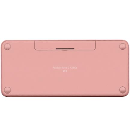 Teclado Bluetooth Logitech Pebble Keys 2 K380S Emparejamiento Multidispositivo Inalámbrico Color Rosa
