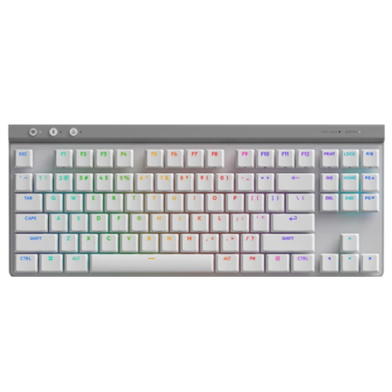 Teclado Logitech G515 LightSpeed TKL Inalambrico Gaming USB Color Blanco
