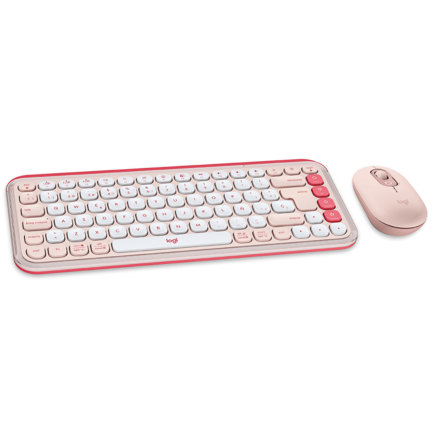 Teclado y Mouse Logitech Pop Icon Rosa
