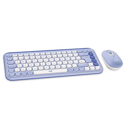 Teclado y Mouse Logitech Pop Icon Lila