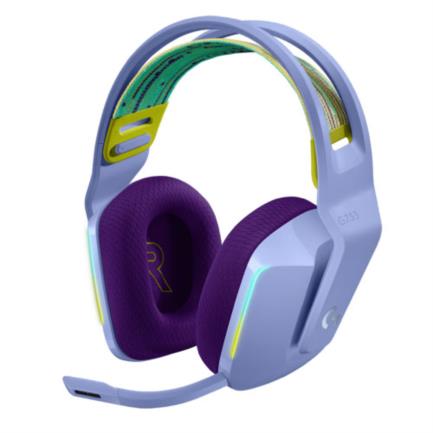 Audífonos logitech g733 lightspeed gaming inalámbricos rgb color lila