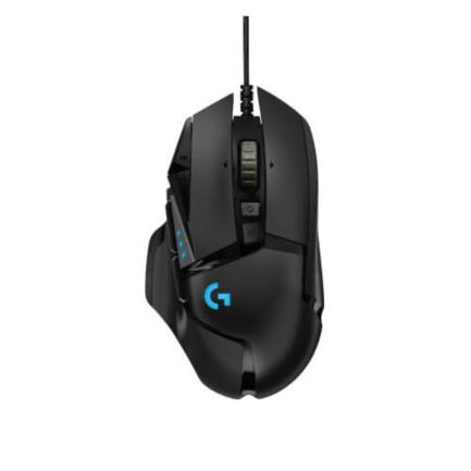 Mouse logitech g502 hero negro sensor optico hero 16k de alto rendimiento alambrico usb iluminacion rgb ajustable para gaming