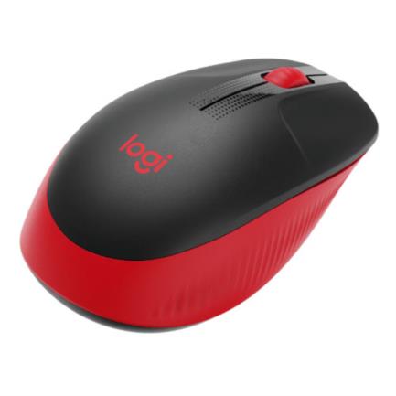 Mouse Logitech M190 Full Size Inalámbrico 1000 dpi USB Color Rojo 3