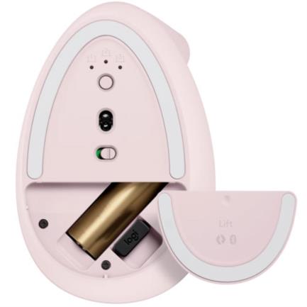 Mouse Logitech Lift Ergonómico Vertical 1000dpi Color Rosa 4