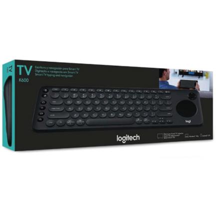 Teclado Logitech K600 TV Inalámbrico Touchpad Color Negro 2