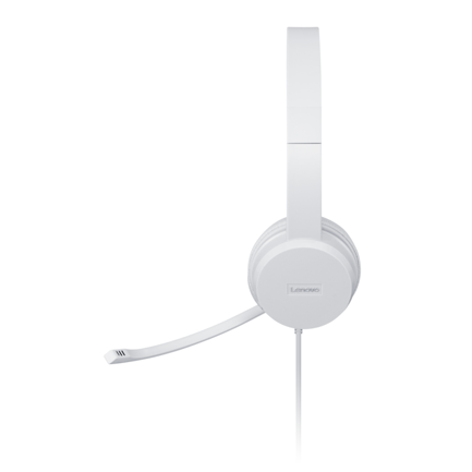 Diadema Alámbrica Lenovo 110 USB Color Nube Gris 2