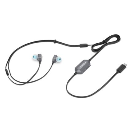 Accesorios Lenovo Auriculares Lenovo Legion E510 Gaming In-Ear RGB USB Tipo C Color Gris